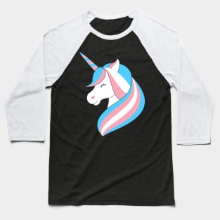 Trans Unicorn Baseball T-Shirt